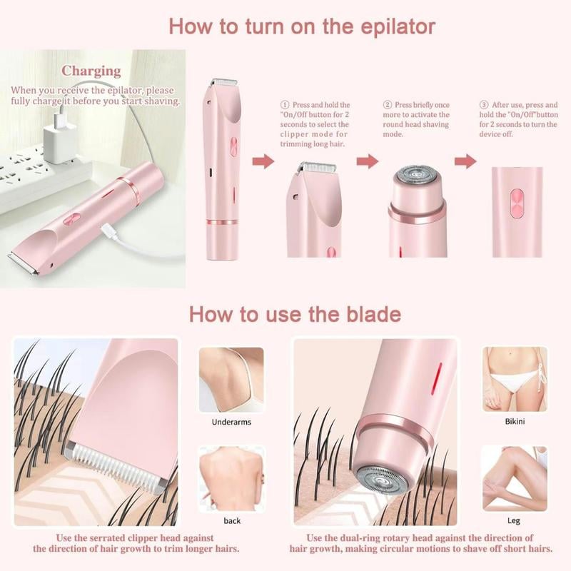 2-in-1 Women's Body Shaver