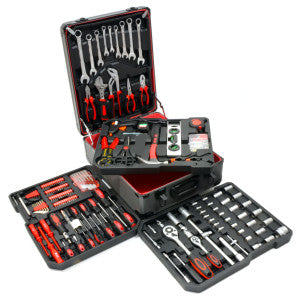 215 Piece Professional Socket Set - 1/2" 3/8" 1/4" DR / Spanners / Torx + More
