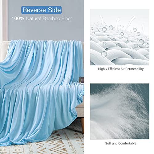 Cooling Blanket Double-Sided Cool Throw Blanket for Night Sweats and Hot Sleepers