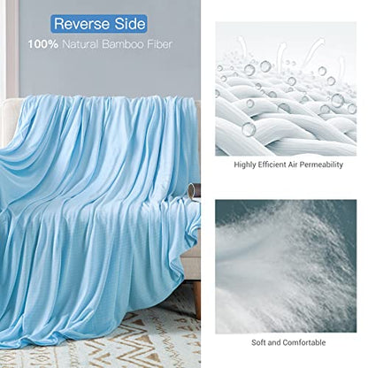 Cooling Blanket Double-Sided Cool Throw Blanket for Night Sweats and Hot Sleepers