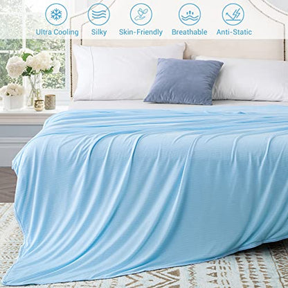 Cooling Blanket Double-Sided Cool Throw Blanket for Night Sweats and Hot Sleepers